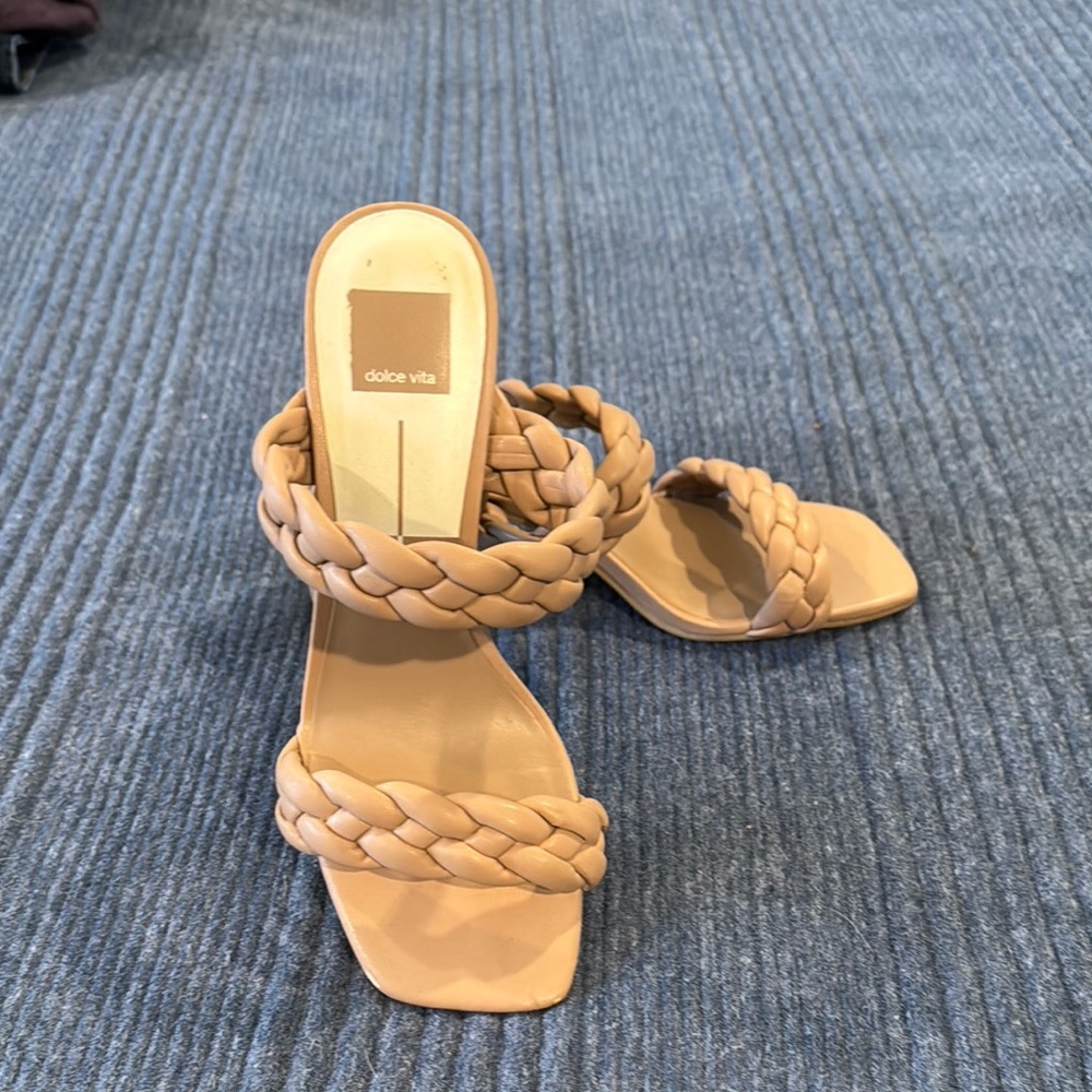 Dolce Vita Braided Sandals in Tan